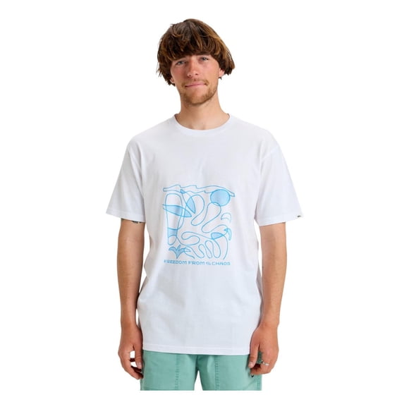 Playera Quiksilver Hombre Abstract Blanco Eqyzt08133-wbb0 blanco L