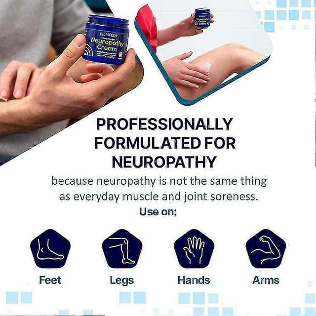 Extra Strength Neuropathy Cream, Neuropathy Relief Massage Cream for Feet, Legs, and Hands