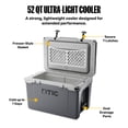 thumbnail image 2 of RTIC 52 Qt 76-Can Ultra-Light Ice Chest Cooler, Grey, 2 of 8