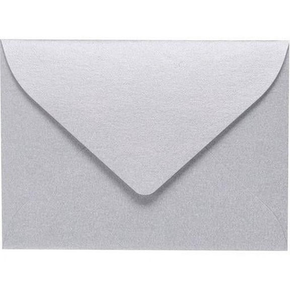LUXPaper #17 Mini Envelopes, 80 lb. Silver Metallic, 2 11/16 x 3 11/16 , 250 Pack