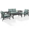 thumbnail image 1 of Crosley Furniture Kaplan 6Pc Fabric Sofa Set in Oil Rubbed Bronze/Mist Green, 1 of 11