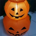 thumbnail image 4 of Trío de calabazas apiladas para Halloween, decoración inflable gigante de 4 pies para patio y fiesta, diversión espeluznante al aire libre, 4 of 6