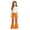Orange, variant on Rvusndi Flare Pants Girls Flare Leg Jeans Casual Unique Tie Print Design Comfort with Pockets Soft Elastic Waist Stylish Trousers Everyday Wear Relaxed Fit 5-16 Years