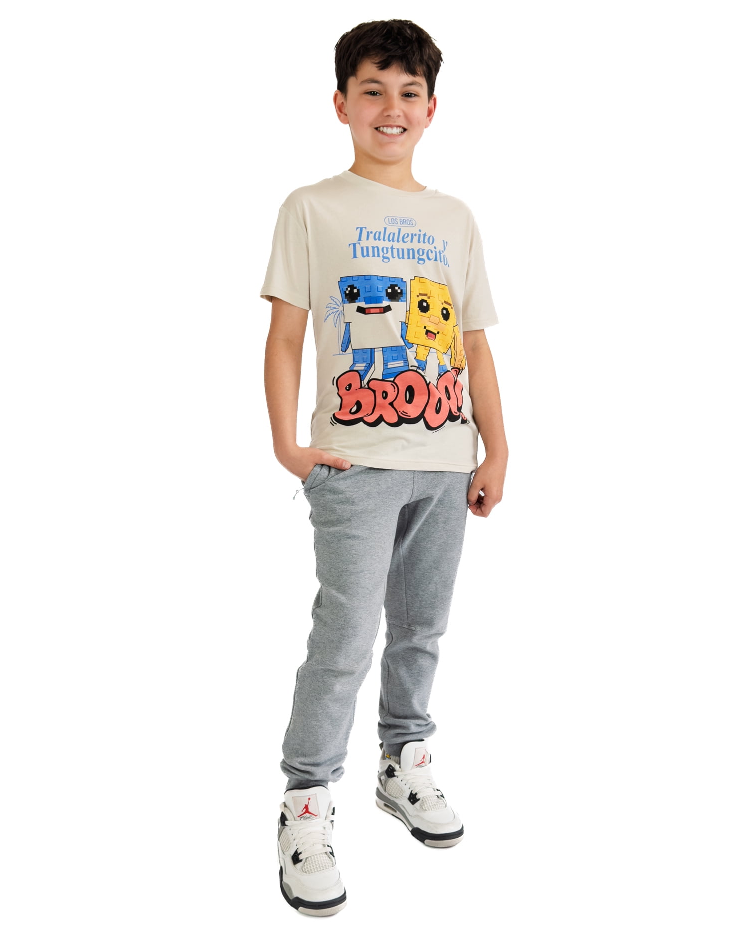 Roblox "Steal a Brainrot" Boys' Short Sleeve Graphic T-Shirt, Sizes 4-18
