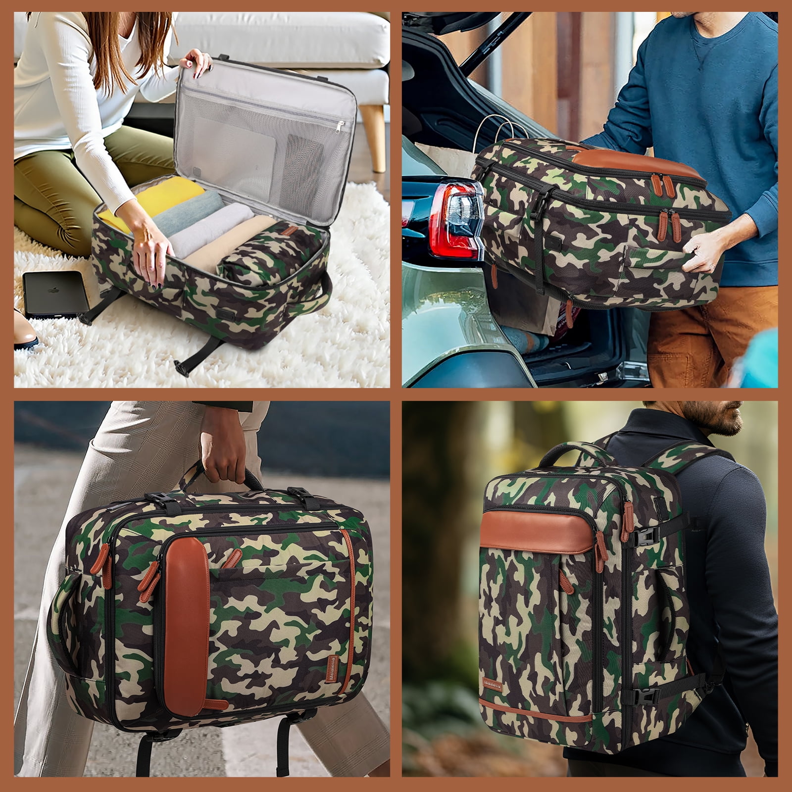 Joyway 2-Piece Travel Backpack Set Airline-Approved Waterproof Carry-On Luggage with USB Charging Port Comfortable Straps & Matching Toiletry Bag