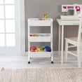 thumbnail image 6 of Sterilite 3 Tier Utility Rolling Organization Cart Storage Bins, 12 Pack, 6 of 10