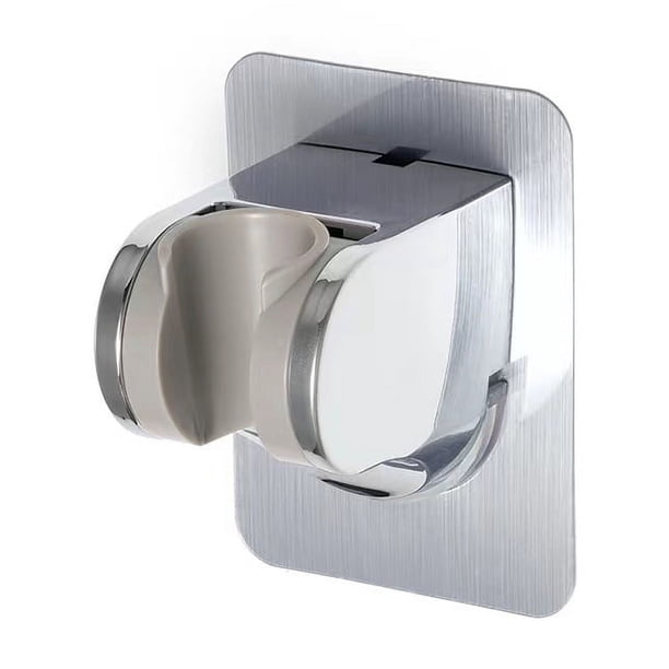 Soporte de pared para cabezal de ducha, adhesivo para soporte de cabezal de ducha, soporte de pared para cabezal de ducha, soporte impermeable para mango de ducha, ajustable (cromado)