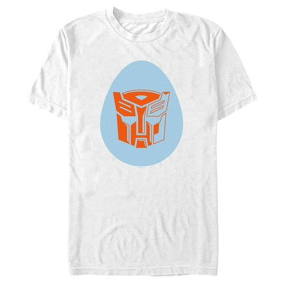 Men's Transformers Autobots Egg Logo  Graphic Tee White Large