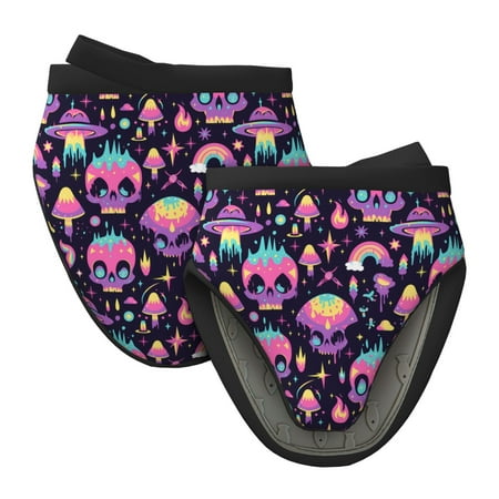 

Qekee cartoon Skull rainbow space Print Non-Slip Mini Oven Mitt Silicone Oven Mitts Heat Resistant Kitchen Mittens Pinch Mitts Cooking Mitts