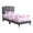 Gray, variant on Home Bedroom Furniture Deb Jewel White Tufted Twin Panel Bed