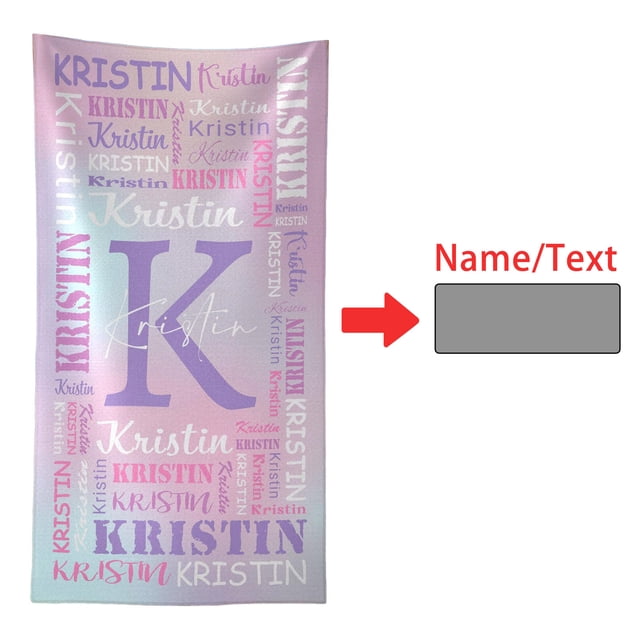 Tong Beach Towels For Kids & Adults Sand /Microfiber Custom Beach Towel With Name Absorbent S For Beach Travel Pool Bath