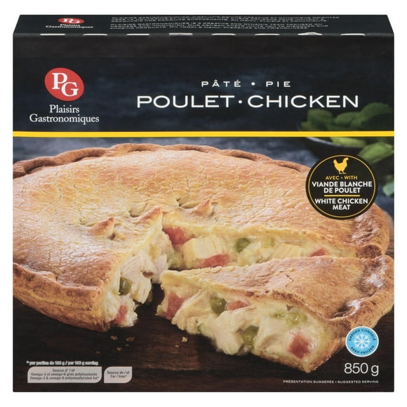 Plaisirs Gastronomiques Frozen Chicken Pie, 850 g