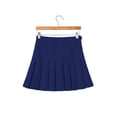 thumbnail image 1 of pda , mini cremallera deportiva para mujer, atlética, de cinturo , para , yoga, ropa para deportiva, pantalones cortos cómodos par marino Yinane Mini faldas de cintura alta, 1 of 6
