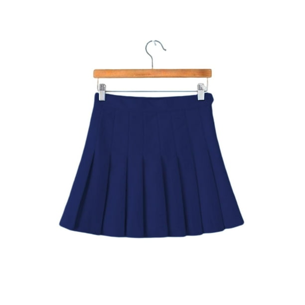 Minifalda plisada de de cintura alta para mujer, pantalones cortos xxl Colcomx Mini faldas de cintura alta