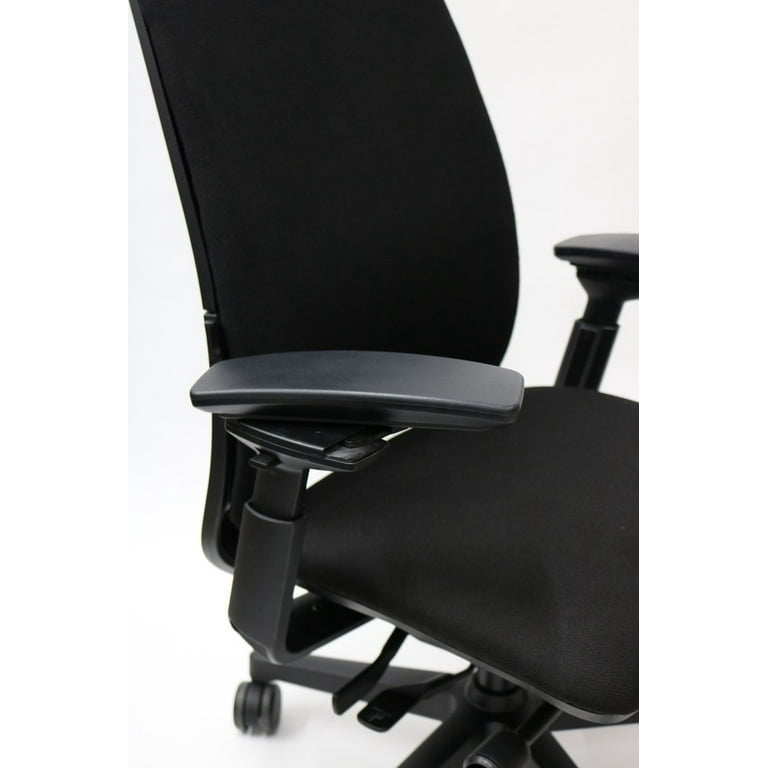 Amia Chair By Steelcase With Headrest Fully Adjustable Model Black Fabric