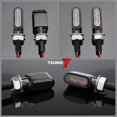 thumbnail image 2 of Mini Motorcycle Turn Signals Light LED Micro Blinkers Small Front Rear Indicator Compatible with Harley Davidson Indian Honda Suzuki Triumph Cafe Racer Bobber Street Bike (C-Black), 2 of 6
