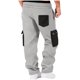 thumbnail image 4 of RKSTN Cargo Pants for Men Joggers Sweatpants Oversized Drawstring Elastic Waist Athletic Pant Mens Casual Solid Plus Size Relaxed Fits Comfy Outdoor Workout Gym Sport Hiking Sweatpant with Pockets, 4 of 8