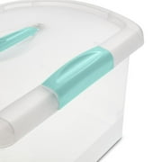 Sterilite Storage Bins ShowOffs Medium - Latch Lid - 6 Pack, Clear
