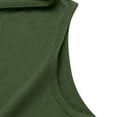 thumbnail image 4 of VBTAPA Workout Hooded Tank Tops Mens Gym Sleeveless Hoodies Quick Dry Bodybuilding Muscle Cut Off T-Shirt Athletic Vest with Pocket Army Green M, 4 of 8