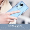 thumbnail image 3 of Case for Xiaomi Mi 12 Phone Case Slim Dropproof [Defend from Drop/Scratch/Slip/Fingerprint] Clear Acrylic Hard Back Soft TPU Bumper Hybrid Phone Cover for Xiaomi Mi 12-Blue, 3 of 16