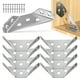 thumbnail image 1 of 10 soportes de esquina para muebles, estantes, estanterías, soportes de fijación, herrajes para muebles con tornillos., 1 of 5