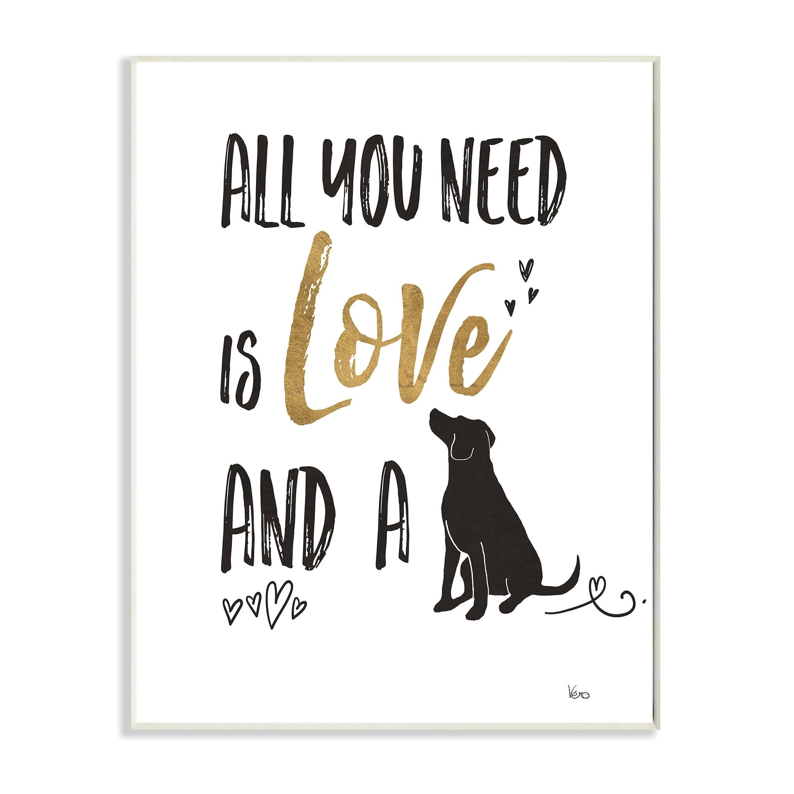 Stupell Dog Lover Typography Wall Plaque Art 10 x 15