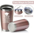 thumbnail image 3 of Class of 2025 Graduation Gifts 20 Ounces Stainless Steel Insulted Tumbler Car Cup Drink Mug Inspirational Graduate Present (Rose Gold), 3 of 6