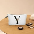 thumbnail image 4 of Alphabet Initial Cosmetic Bag, Travel and Daily Makeup Organizer, Durable Fabric, Personalized Gift for Women, Mom, Bridesmaid, Large Capacity for Lipstick, Keys, Toiletries, Stylish Storage, 4 of 6