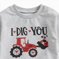thumbnail image 5 of HCNTES Baby Boy Winter Clothes Toddler Baby Boys Outfit Sets 2 Pcs Casual Long Sleeve Cute Letter I DIG YOU Embroidery T Shirts and Pants 12 18 24 Months 1T 2T 3T 4T 5T Toddler Boys Winter Clothes, 5 of 6