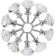 thumbnail image 4 of 10 Uds. Perillas de cristal para gabinete, 30mm, forma de diamante, cajones, gabinetes de cocina, aparador, armario, tiradores (transparente), 4 of 5