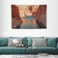 thumbnail image 2 of COMIO  Lake Tapestry, Lake Canyon Arizona America Wall Hanging Large Tapestry Psychedelic Tapestry Decorations Bedroom Living Room Dorm(Blue Lake Red Canyon), 2 of 7