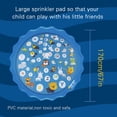 thumbnail image 3 of Graflsoa Giant 67-Inch Inflatable Splash Mat for Kids - Fun Water Sprinkler Play Area with Cute Animal Prints and Alphabet Learning, Safe PVC Material for Outdoor Summer Games, 3 of 6
