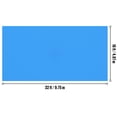 thumbnail image 3 of KFFKFF Solar Pool Blanket, Rectangle 32x16 ft, Suitable for Inground and Above Ground Pools, 16 mil Thickness, Blue, 3 of 9