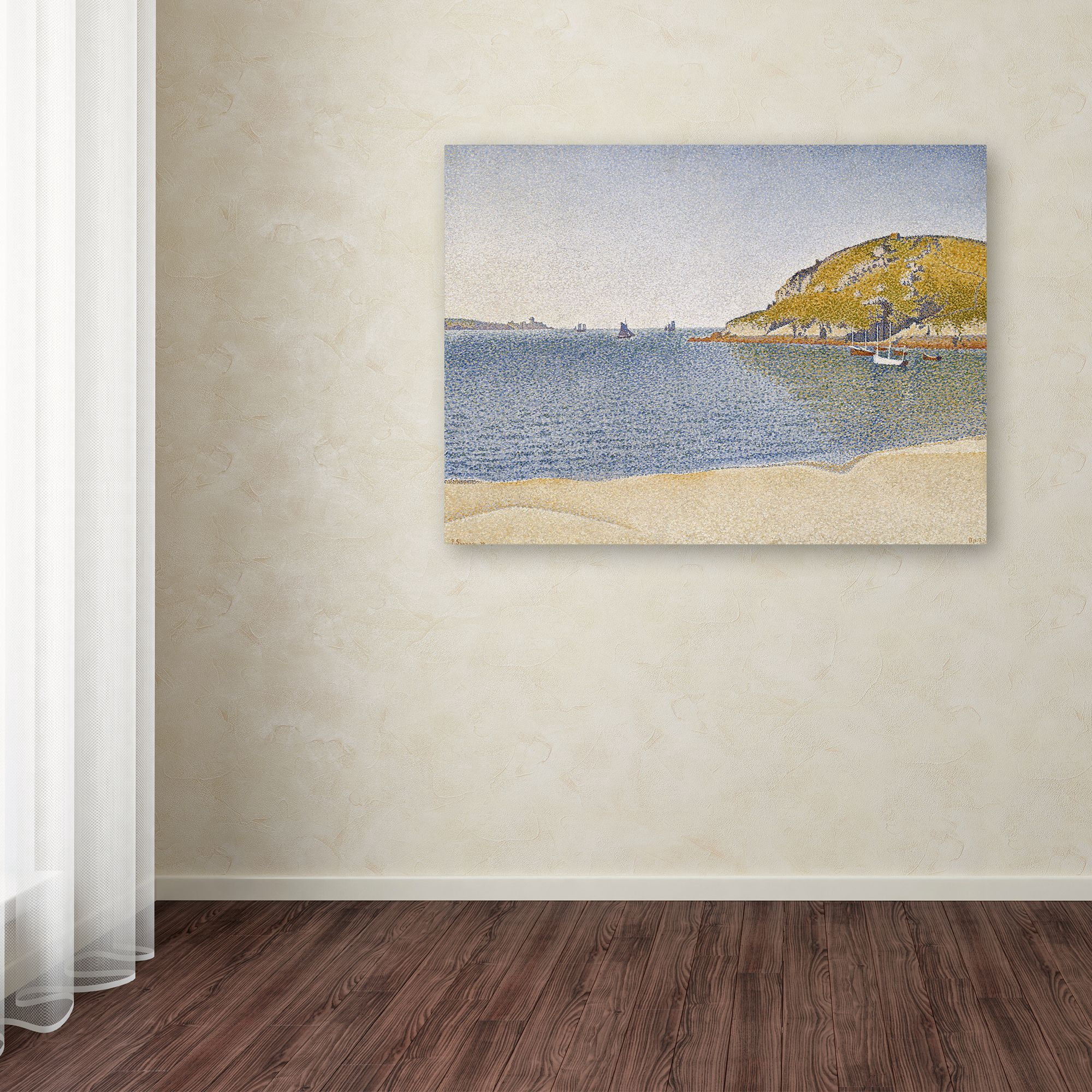 Trademark Fine Art 'Port Of Saintcast' Canvas Art by Paul Signac