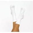 thumbnail image 5 of 3-12 Pairs Womens Cotton Solid White Fashion Crew Socks Classic Casual Size 9-11, 5 of 5