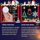 thumbnail image 5 of LOLStar Christmas Window Decorations,3 Pack Jingle Bell,Christmas Tree,Snowflake Christmas Window Lights with Suction Cup, Timer Function & Slow Fade, 5 of 5