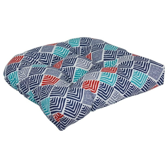 Blazing Needles 19-inch U-Shaped Spun Polyester Outdoor Tufted Dining Chair Cushion  93184-1CH-OD-204