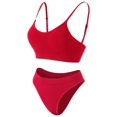 thumbnail image 3 of Spencer Women Sexy Lingerie Set 2 Piece Female Push Up Bra and Panty Set Strappy Bralette Underwear Sleepwear Nightwear "L,Red", 3 of 10