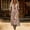 hwj# Beige324, variant on Boho Dresses For Women V Neck 3/4 Sleeves Floral Print Summer Loose Fit Oversized Tunic Beach Dress A Line Soft Casual Lightweight Fashionable Long Dresses,Dark Green,L