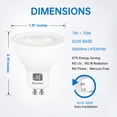 thumbnail image 7 of M MayJazz GU10 LED Bulbs Dimmable Warm White,550LM Track Light Bulb,7W (50W Equivalent),Spot Light Bulb for Recessed Lighting,6 Pack, 7 of 7