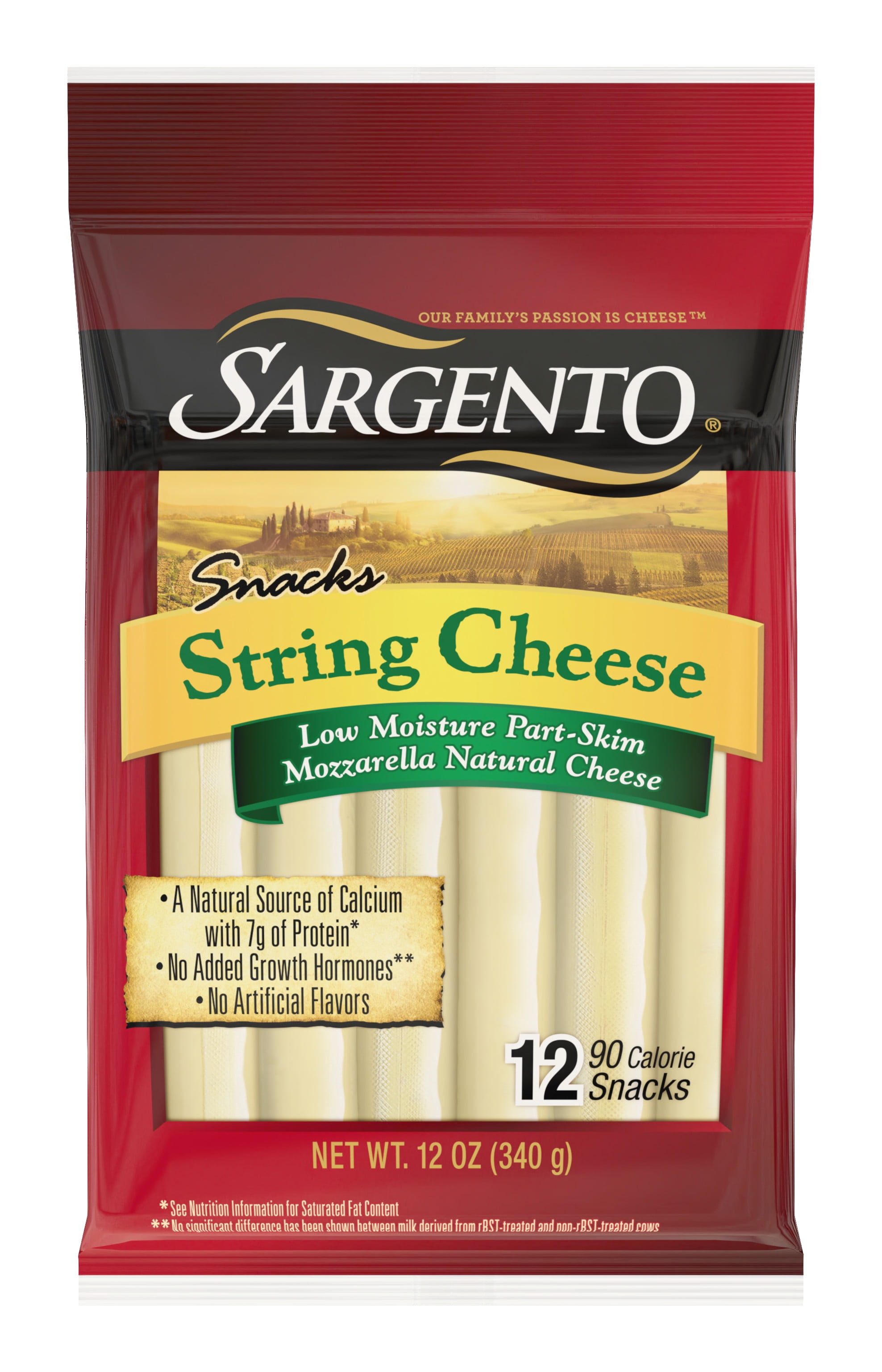 Sargento® Natural String Cheese Snacks, 12Count