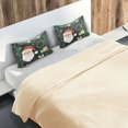 thumbnail image 5 of Yayeee Pillowcase Standard Size Set of 2 Satin Wrinkle Resistant Pillow Case, Whimsical Christmas, 5 of 8