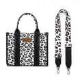 thumbnail image 6 of Wrangler Leopard Print Tote Bag for Women Western Purse Boho Top Handle Satchel Handbag with Signature Strap, Leopard-Black, 6 of 8