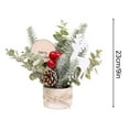 thumbnail image 3 of Small Christmas Tree,Tabletop Mini Xmas Tree,9" Artificial Little Potted for Christmas Decor,Suitable for Weddings, Holidays, Christmas and Other Festivals, 3 of 6