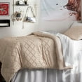 thumbnail image 4 of U by Bedsure Comforter Set, Boho Tufted Shabby Chic Bedding Comforter Set, 2 Pieces Vintage Farmhouse Bed Set for All Seasons, Soft Bedding Set with 1 Pillow Sham,Twin,Khaki, 4 of 7