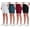 Set 7, variant on 4 Pack: Women's Dry-Fit Athletic 7" Bermuda Long High Waisted Running Shorts (Available In Plus Size)