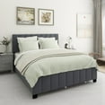 thumbnail image 2 of Queen Size Velvet Upholstered Platform Bed with 2 Drawers and 1 Twin XL Trundle- Gray, 2 of 17