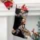 thumbnail image 2 of MICHAEL JACKSON Tema: Calcetines de Navidad, fino lino blanco para colgar en escaleras y chimenea, decoración navideña para el hogar, regalo de Navidad. 45cm × 32cm, 2 of 5