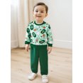 thumbnail image 5 of BemeyourBBs Baby Boy Golf Outfits Long Sleeve Golf Print Sweatshirt + Pants, 5 of 9