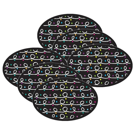 Ashley Dry Erase Magnetic Whiteboard Erasers Color Chalk Loops Pack of 6 (ASH09995-6)